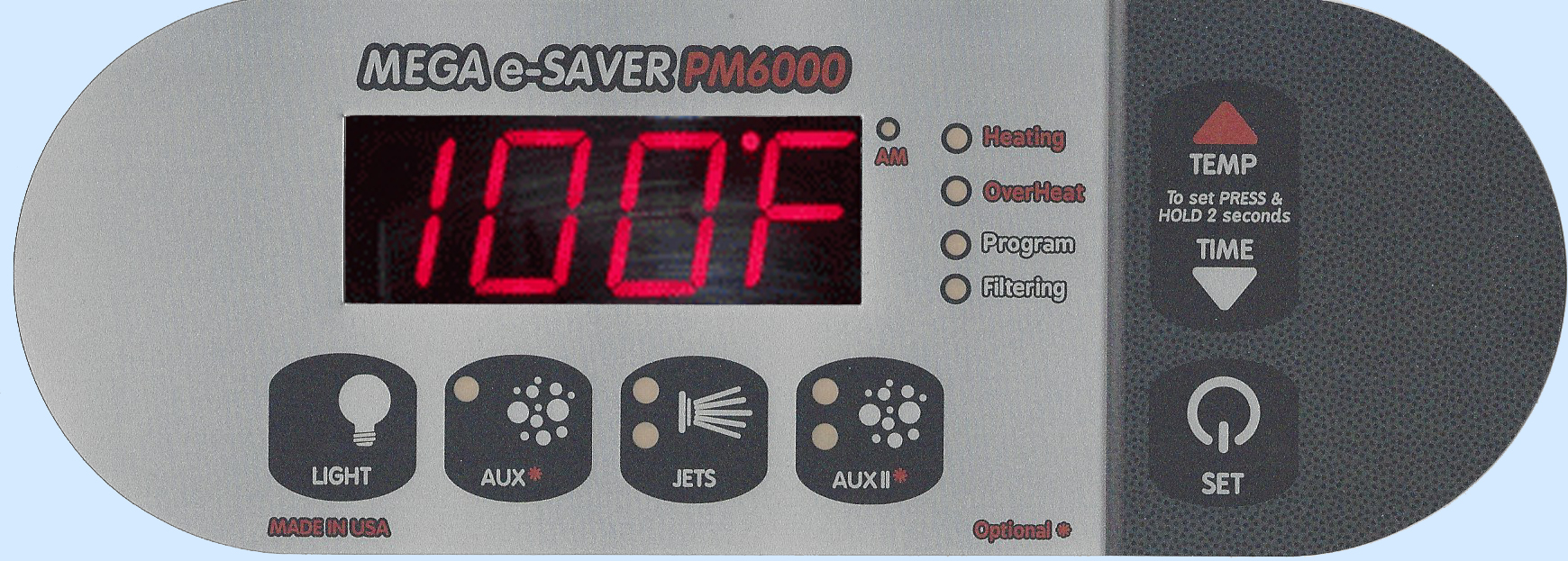 PM6000 Digital Spa Side Control